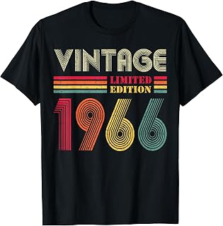Vintage 1966 60th Birthday 60 Years Old Unisex T-shirt, Sweatshirt, Hoodie (1)