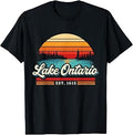 Retro Lake Ontario Sunset Vintage Unisex T-shirt, Sweatshirt, Hoodie (1)
