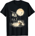 Vintage Opossum Halloween Possum Pumpkin Spooky Moon Unisex T-shirt, Sweatshirt, Hoodie (1)