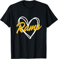 Rams Love Heart Vintage Unisex T-shirt, Sweatshirt, Hoodie (1)