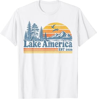 Retro Lake America Est 2026 Vintage Unisex T-shirt, Sweatshirt, Hoodie (1)