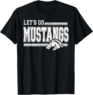 Mustangs School Sports Fan Team Spirit Vintage Unisex T-shirt, Sweatshirt, Hoodie (1)