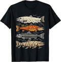 Halloween Trout Fish Ghost Pumpkin Skeleton Mummy Unisex T-shirt, Sweatshirt, Hoodie (1)