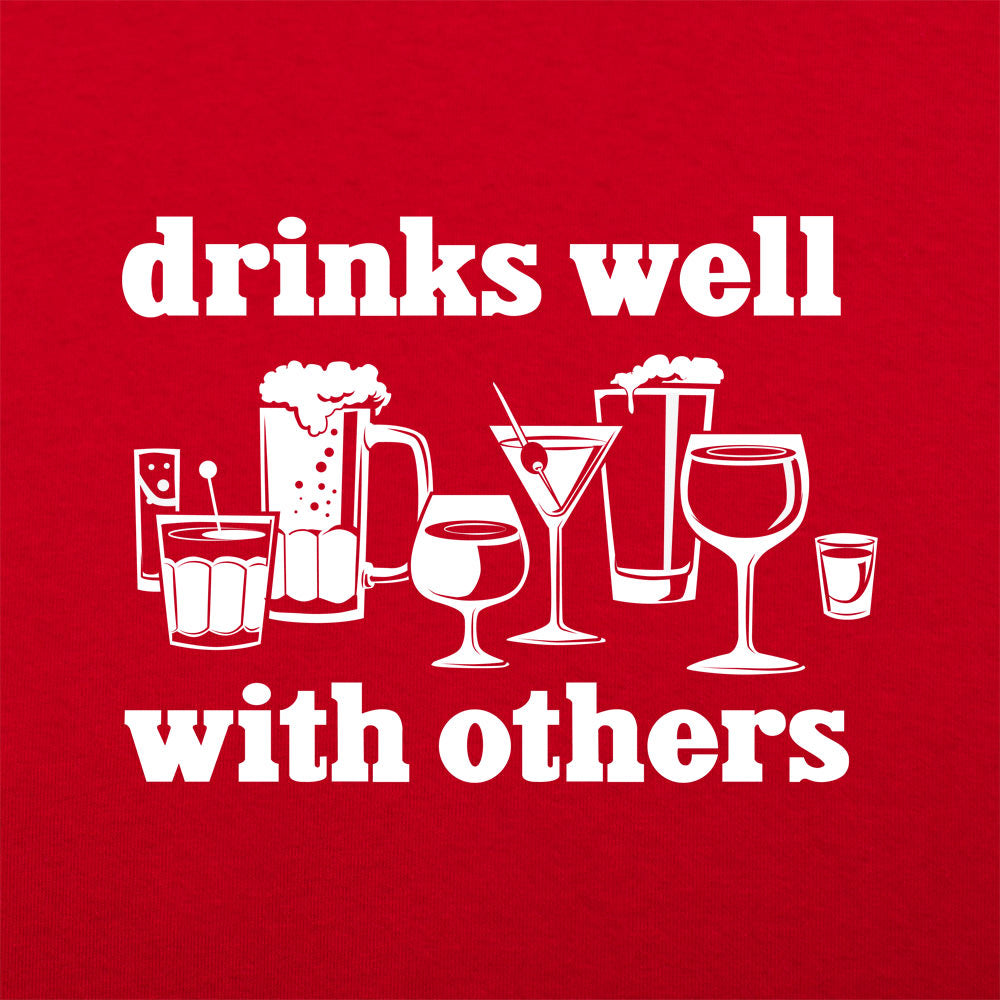 Drinks Well With Others Beer Wine and Cocktail Glasses