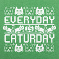 Every Day Is Caturday Ugly Sweater Style Cat Pattern