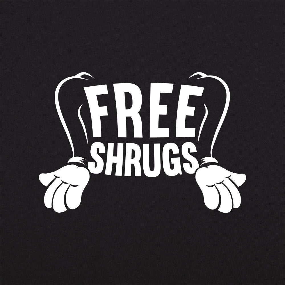 Free Shrugs Shrugging Arms Pun on Free Hugs