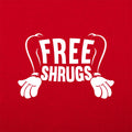 Free Shrugs Shrugging Arms Pun on Free Hugs
