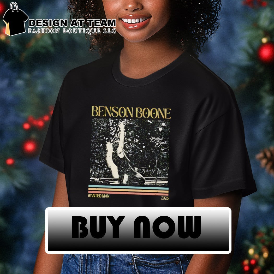 Benson Boone Wanted Man World Tour 2026 signature vintage shirt