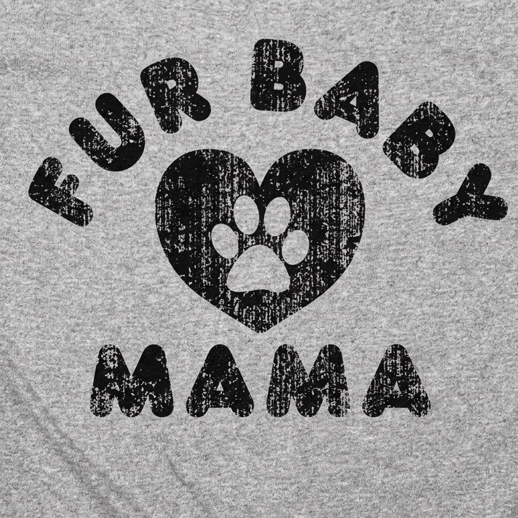 Fur Baby Mama with Paw Print Heart