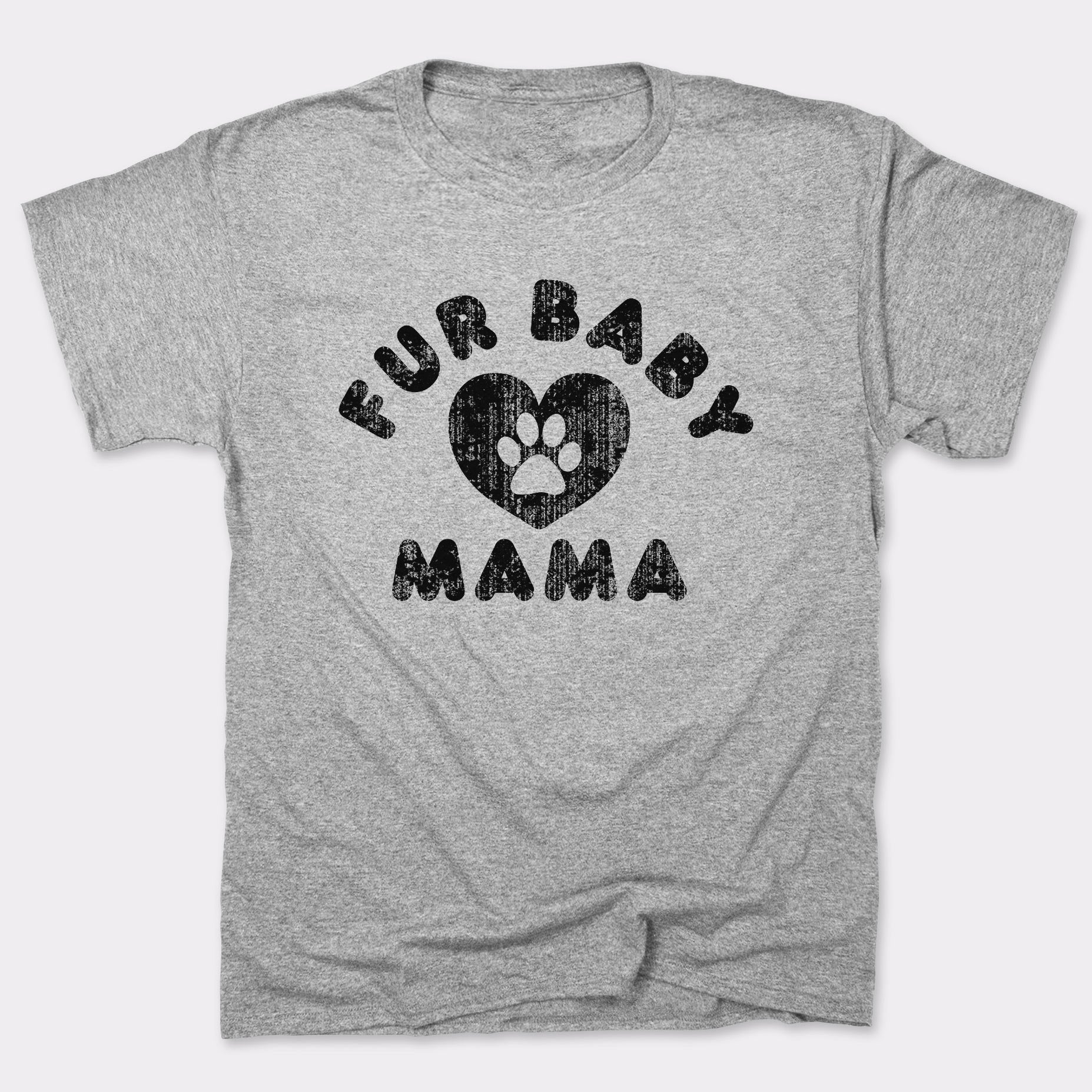 Fur Baby Mama with Paw Print Heart