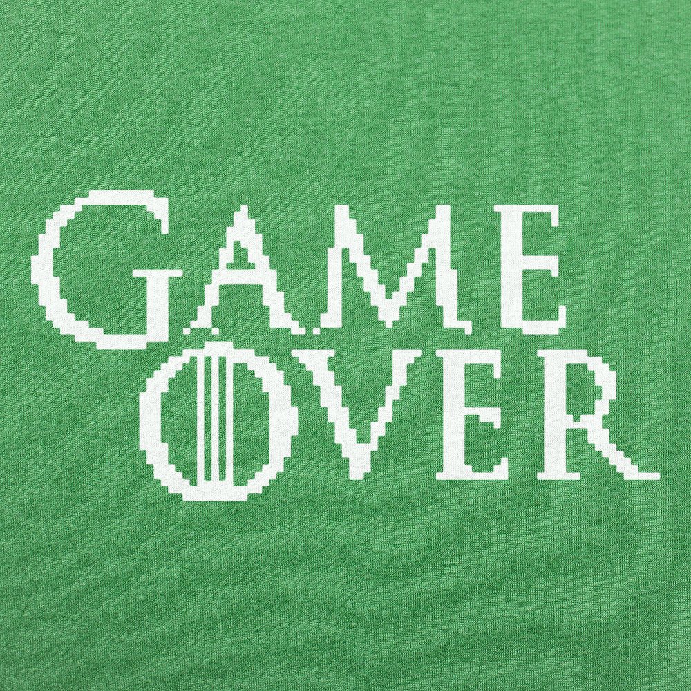 Game Over in Pixelated Fantasy Font