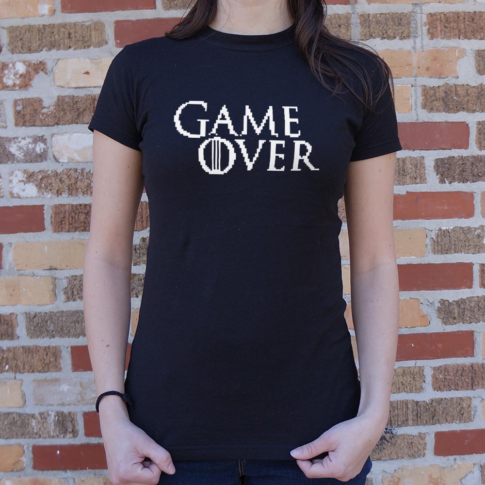 Game Over in Pixelated Fantasy Font