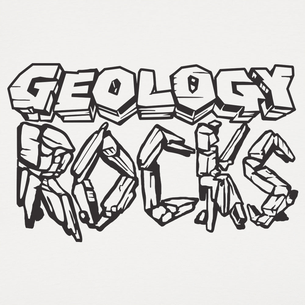 Geology Rocks Stone Lettering Design