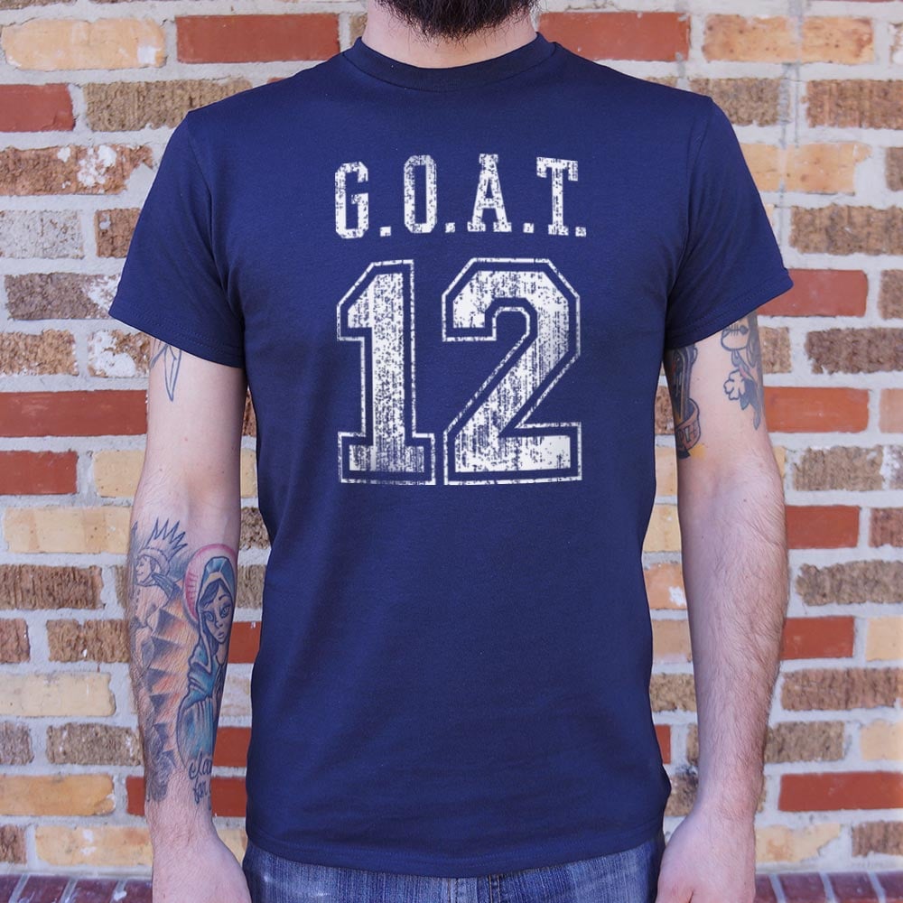 G.O.A.T. 12 Greatest of All Time Football Jersey Number