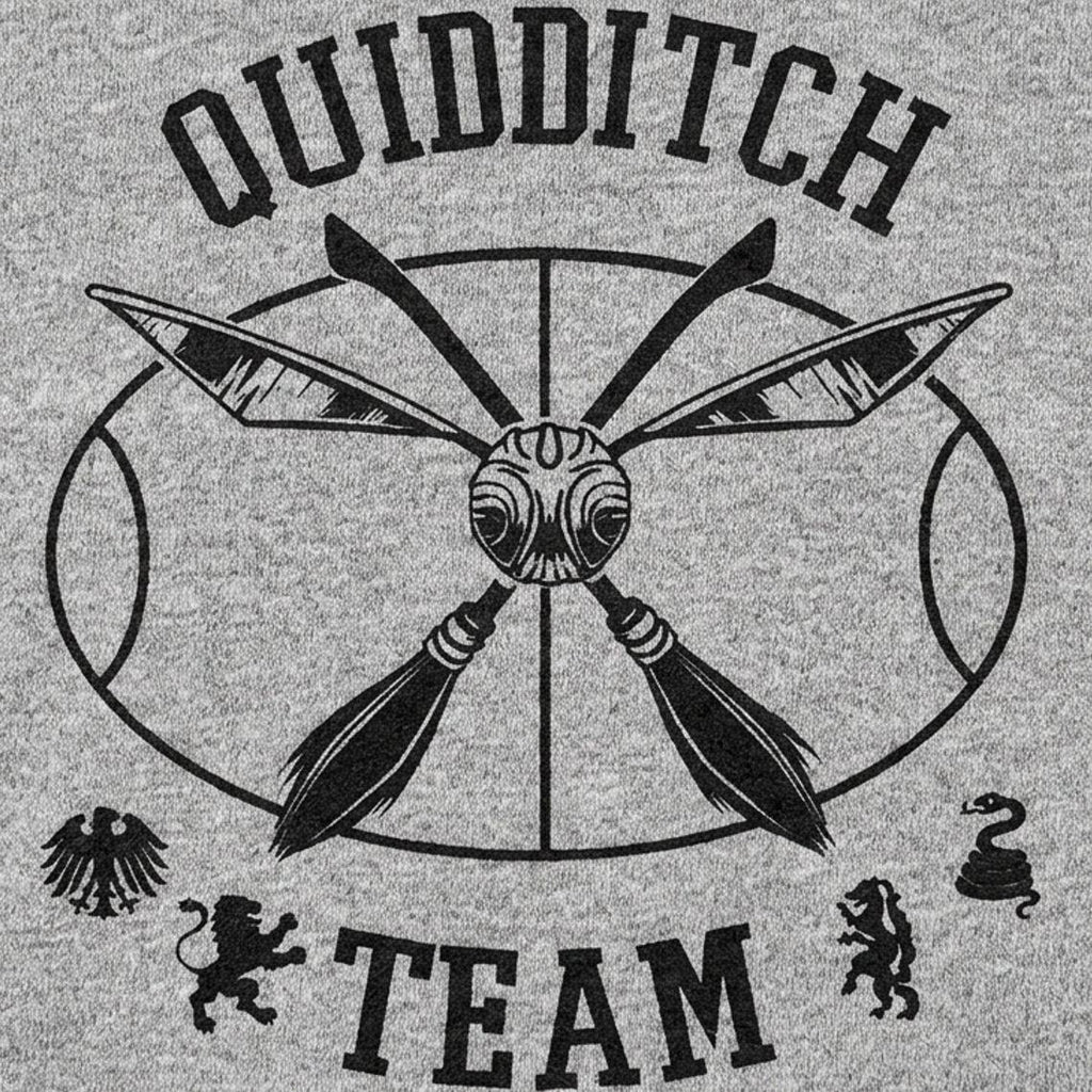Quidditch Team Crossed Broomsticks Emblem