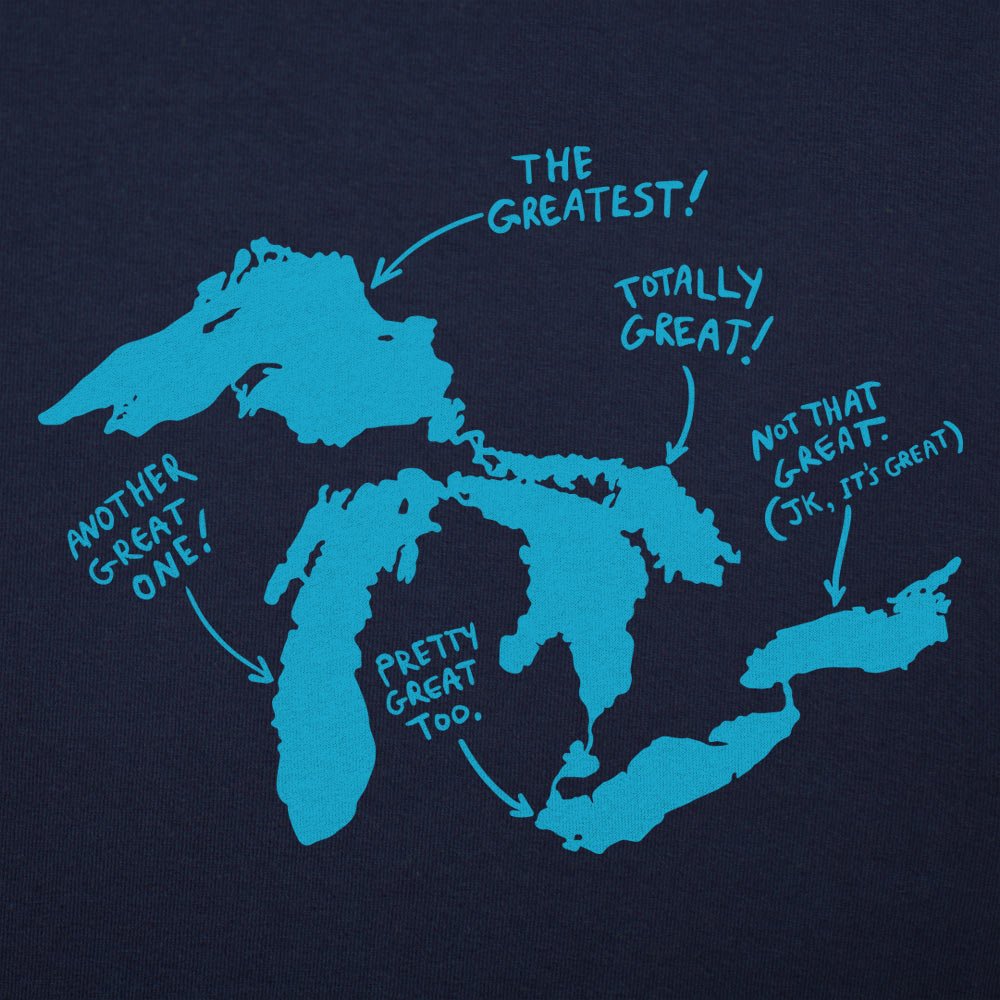 Great Lakes Map Ranked from Greatest to Pretty Great