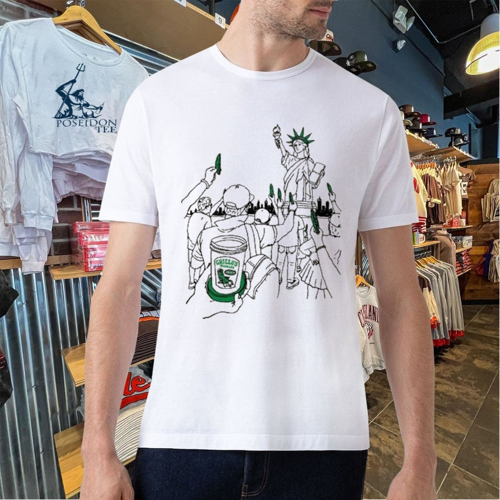 Grillo’s Pickles Statue Of Liberty T-shirt
