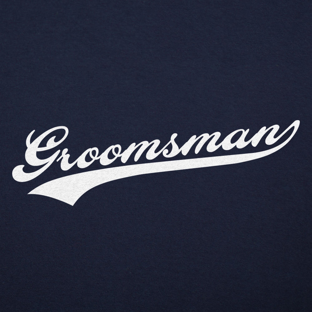 Groomsman Varsity Script Wedding Design