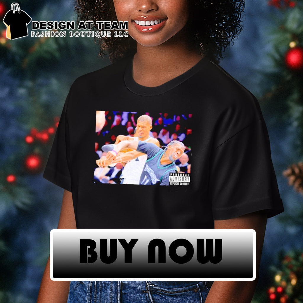 Wemby’s Elbow On Naz-Reid Victor-Wembanyama And Naz-Reid NBA Playoffs shirt