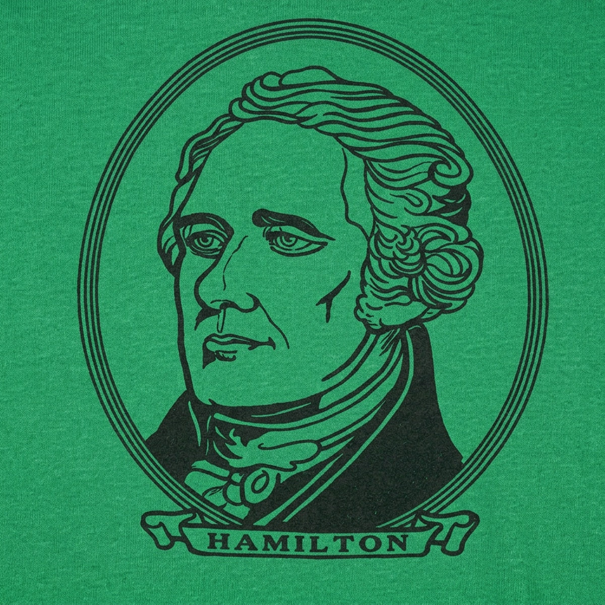 Alexander Hamilton Portrait on Dollar Bill Style Design