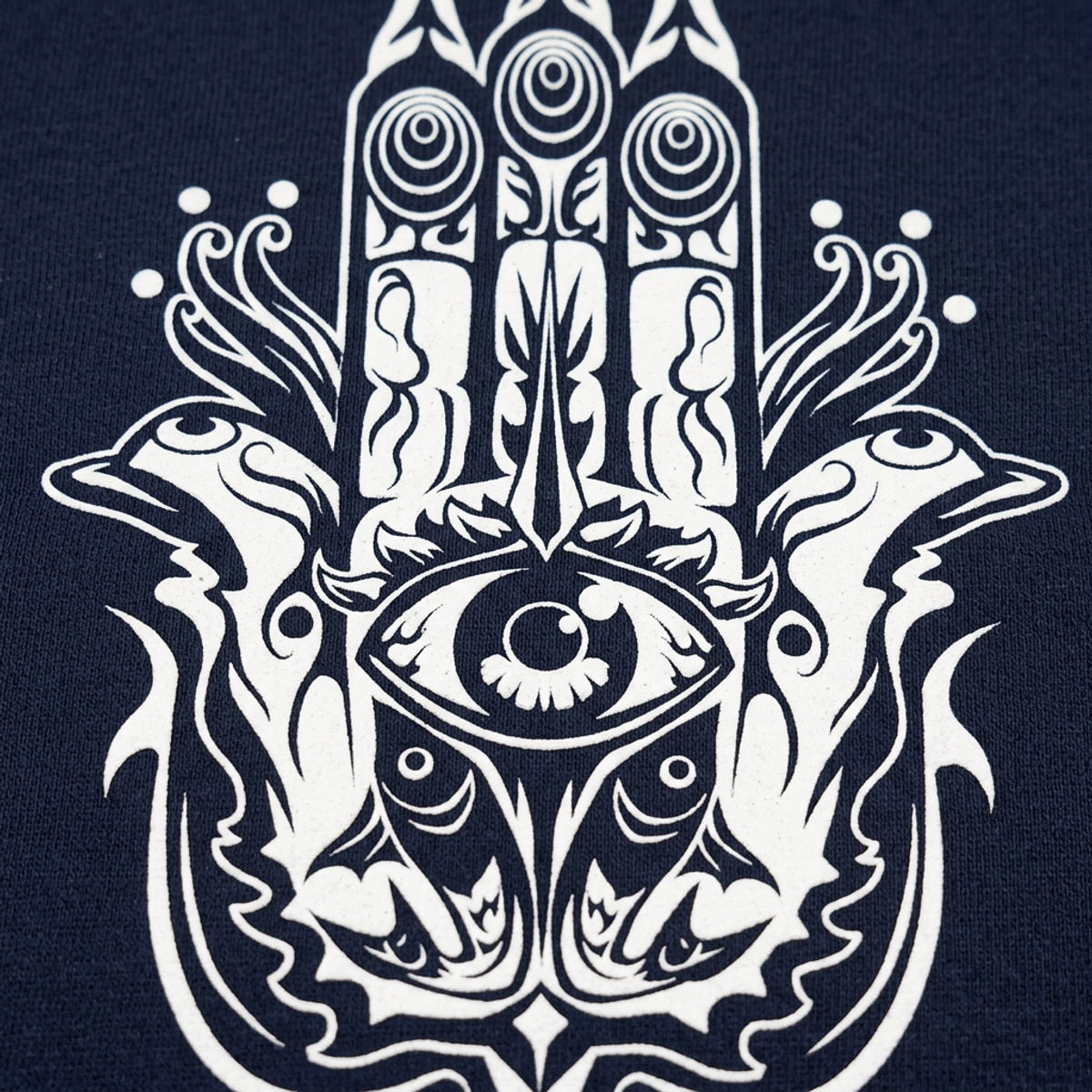 Hamsa Hand with Protective Evil Eye Symbol
