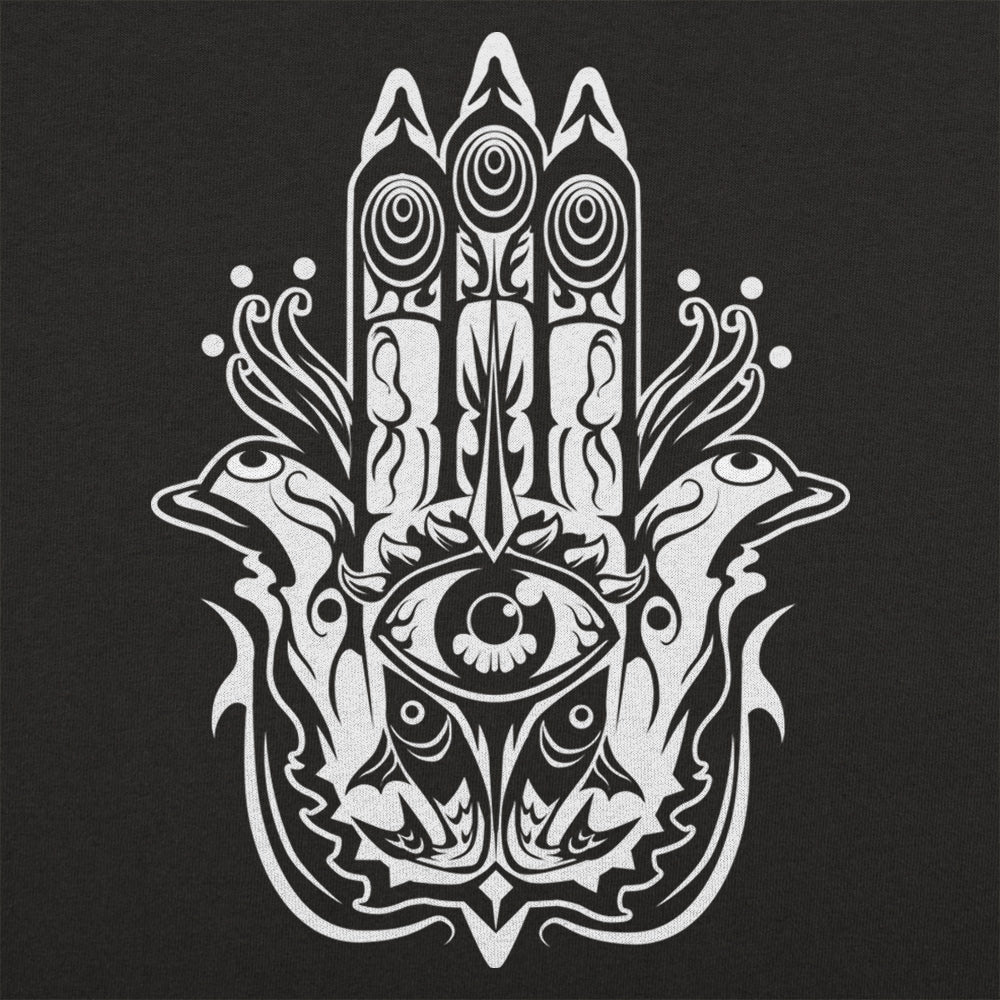 Hamsa Hand with Protective Evil Eye Symbol