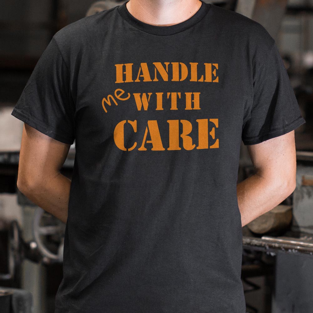 Handle Me With Care Fragile Package Stencil Design