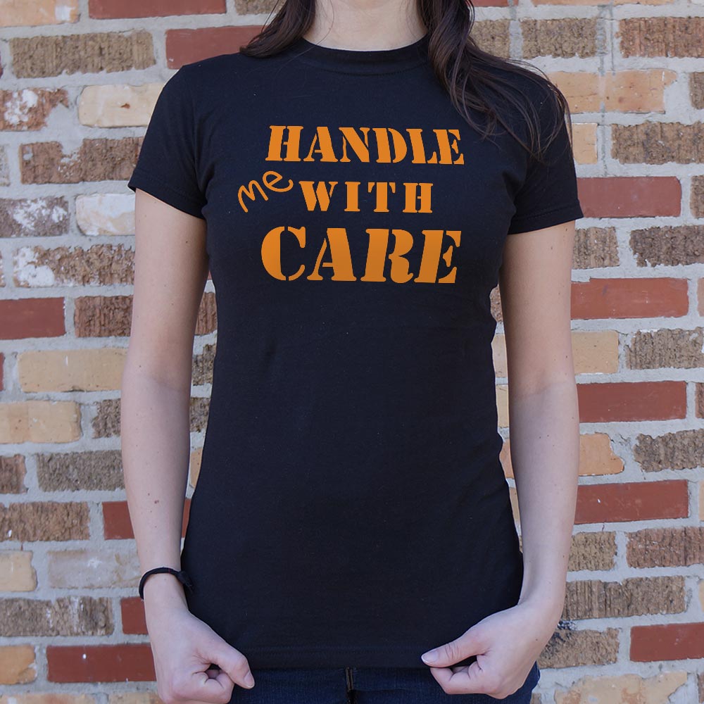 Handle Me With Care Fragile Package Stencil Design