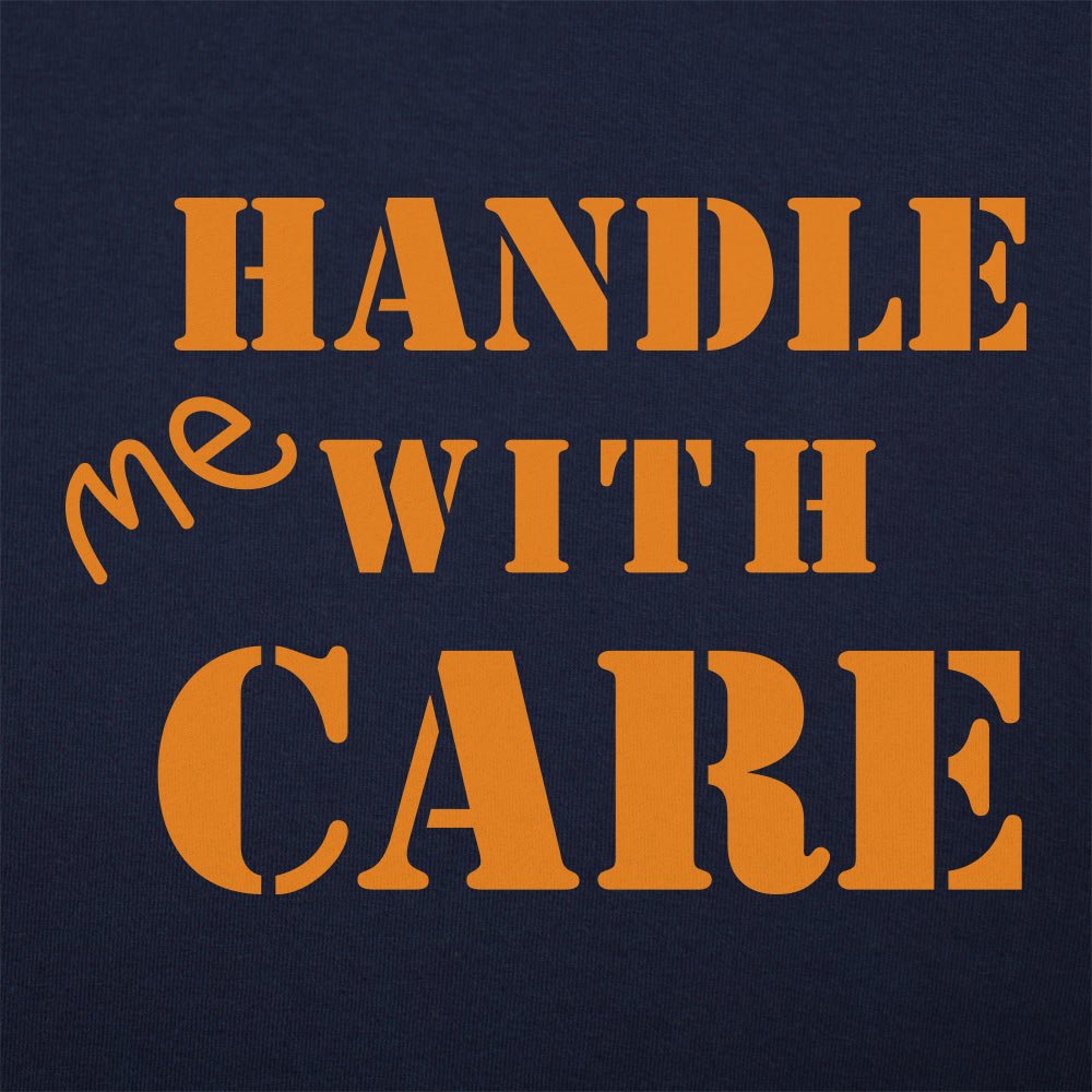 Handle Me With Care Fragile Package Stencil Design