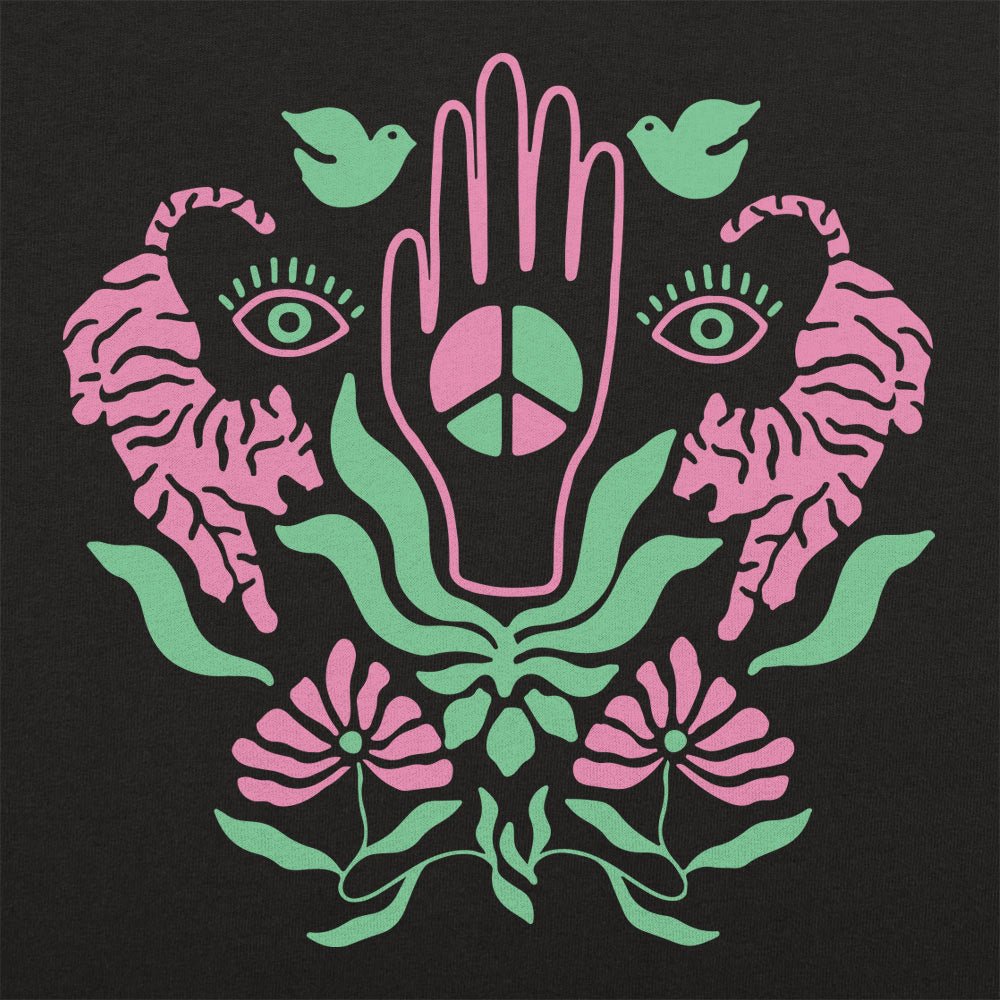 Hand of Peace with Peace Sign Graphic