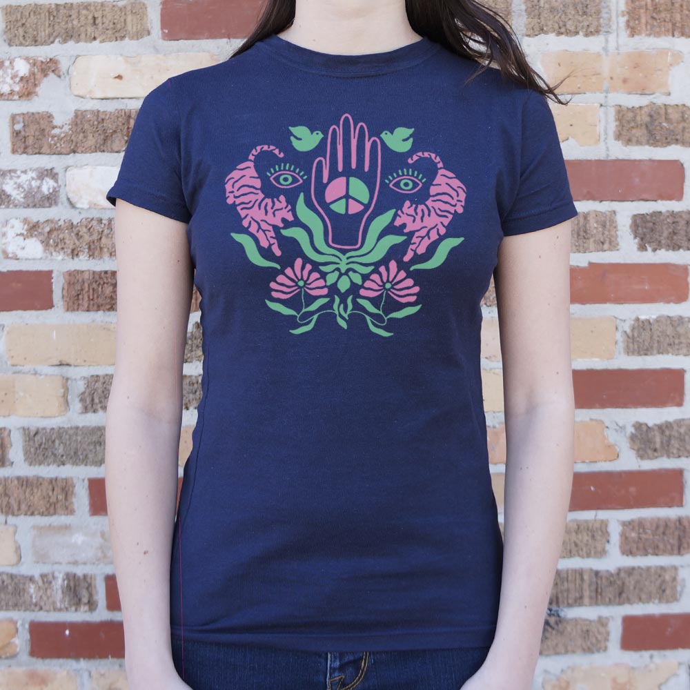 Hand of Peace with Peace Sign Graphic