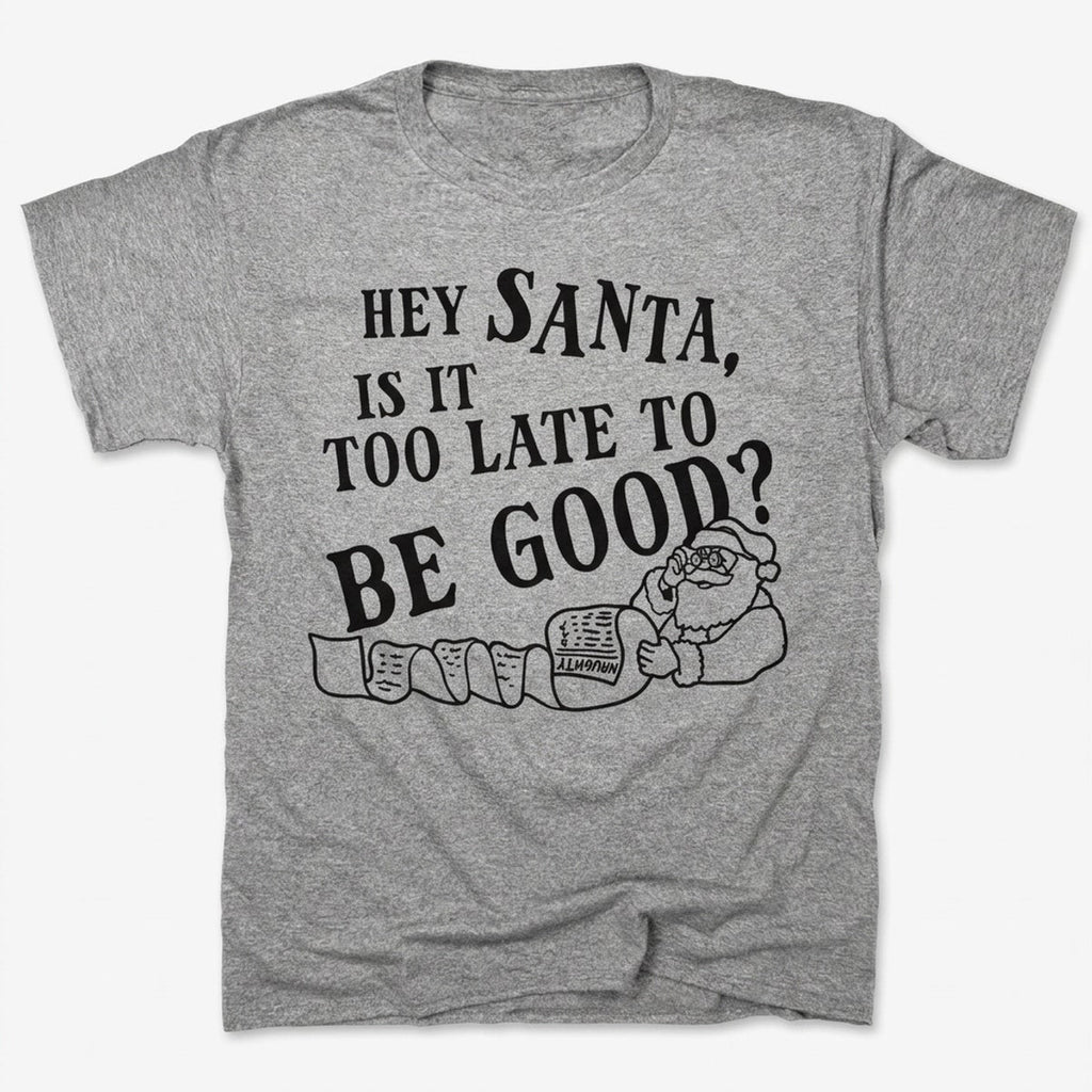 Hey Santa, Is It Too Late to Be Good