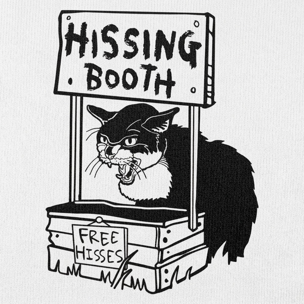 Hissing Booth with Angry Cat and Free Hisses Sign