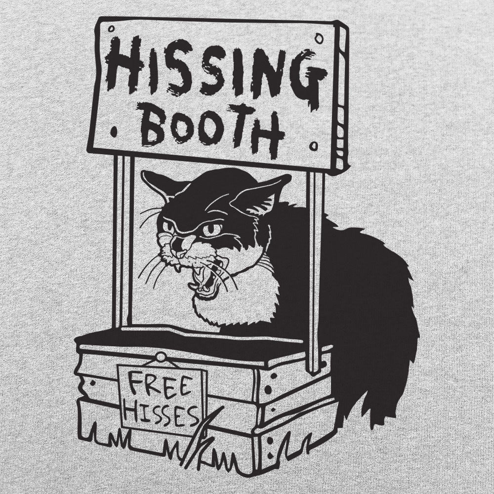 Hissing Booth with Angry Cat and Free Hisses Sign