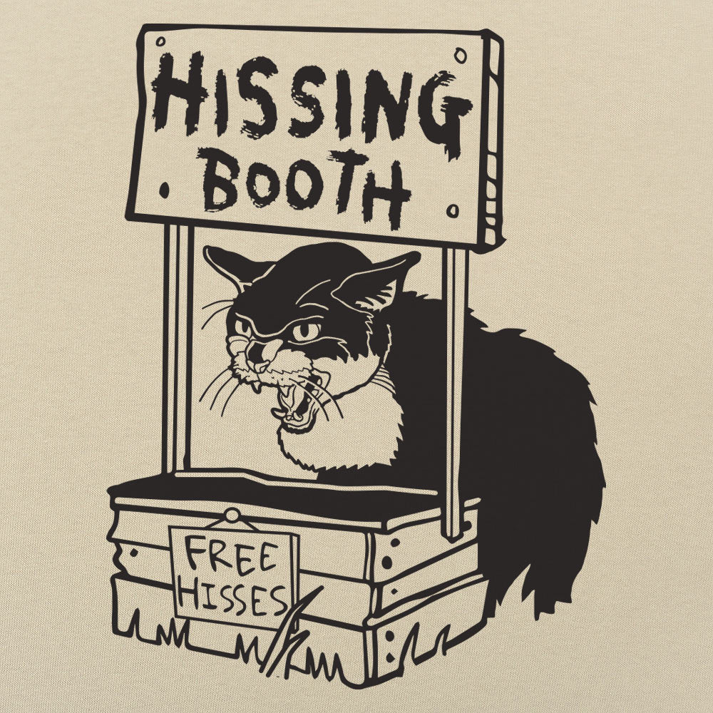 Hissing Booth with Angry Cat and Free Hisses Sign