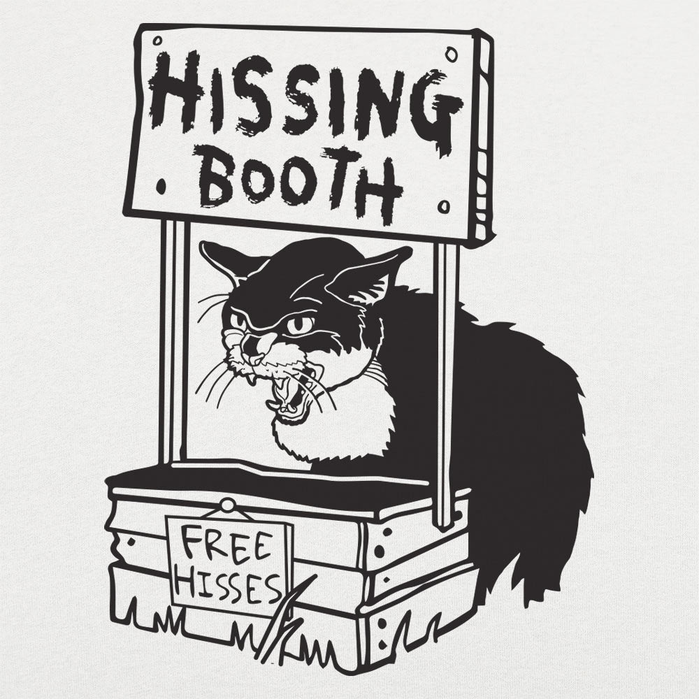 Hissing Booth with Angry Cat and Free Hisses Sign