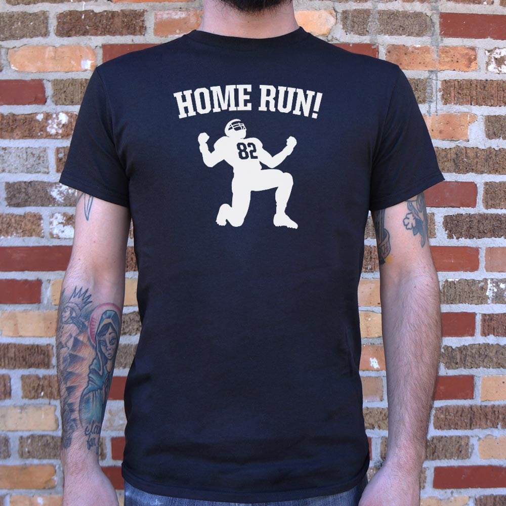 Home Run Football Player Celebrating Touchdown