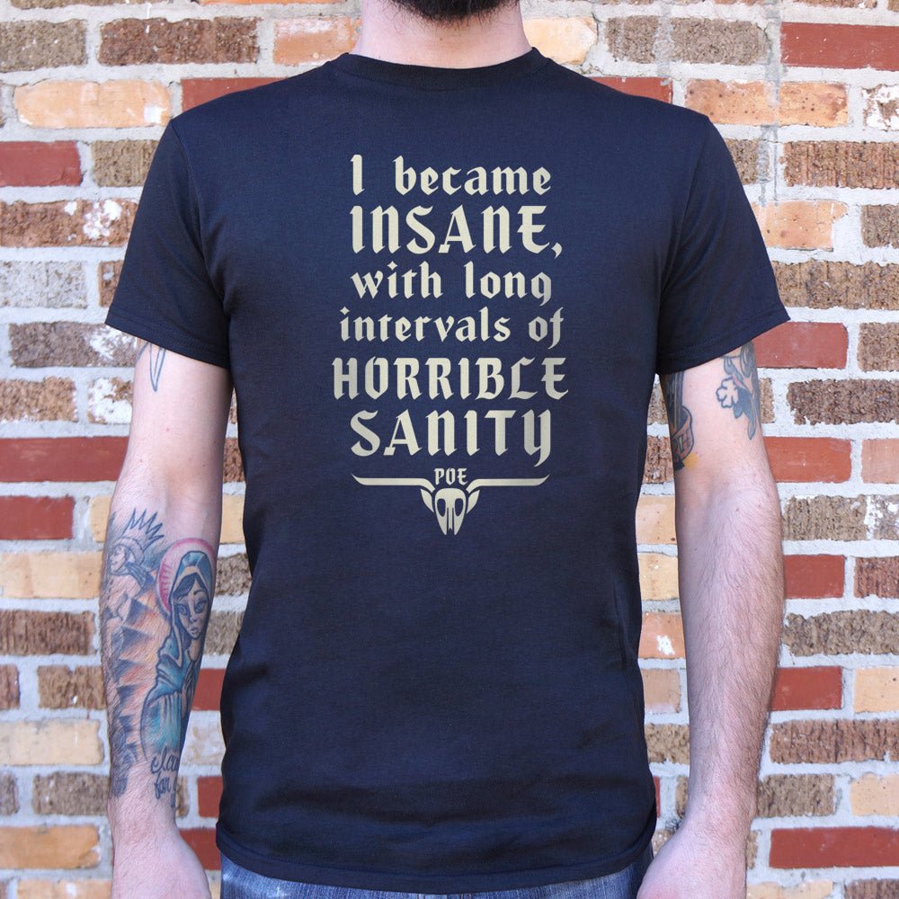 Horrible Sanity Edgar Allan Poe Insanity Quote
