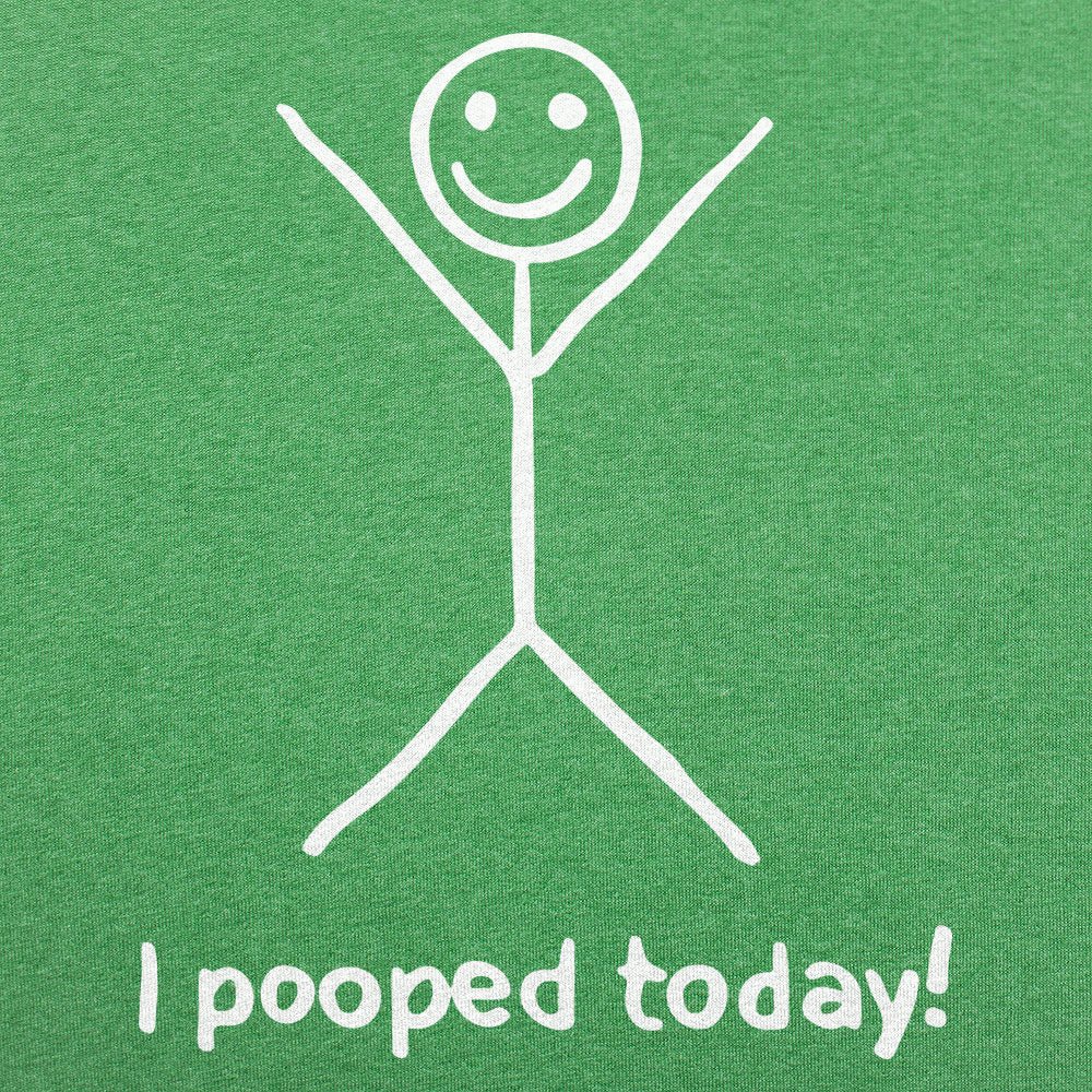 I Pooped Today Happy Stick Figure