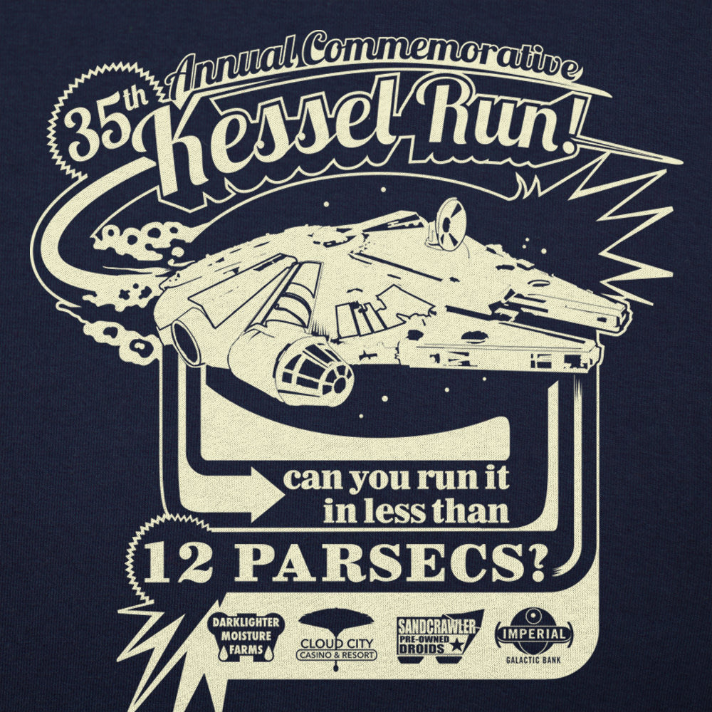 Kessel Run Commemorative - Space Freighter Fun Run Poster