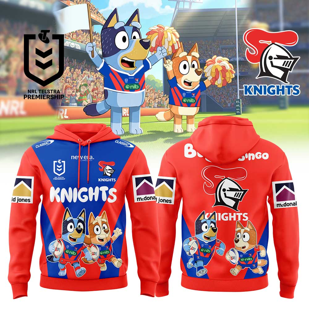 Newcastle Knights x Bluey and Bingo Shirt, Hoodie