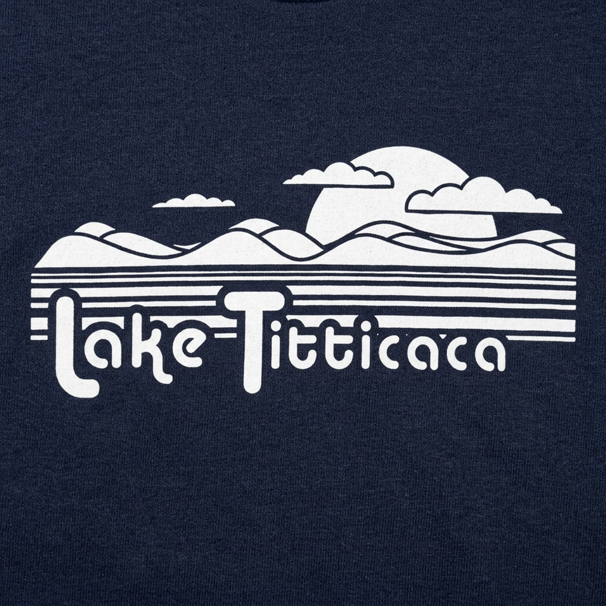 Lake Titticaca Retro Mountain Lake Pun