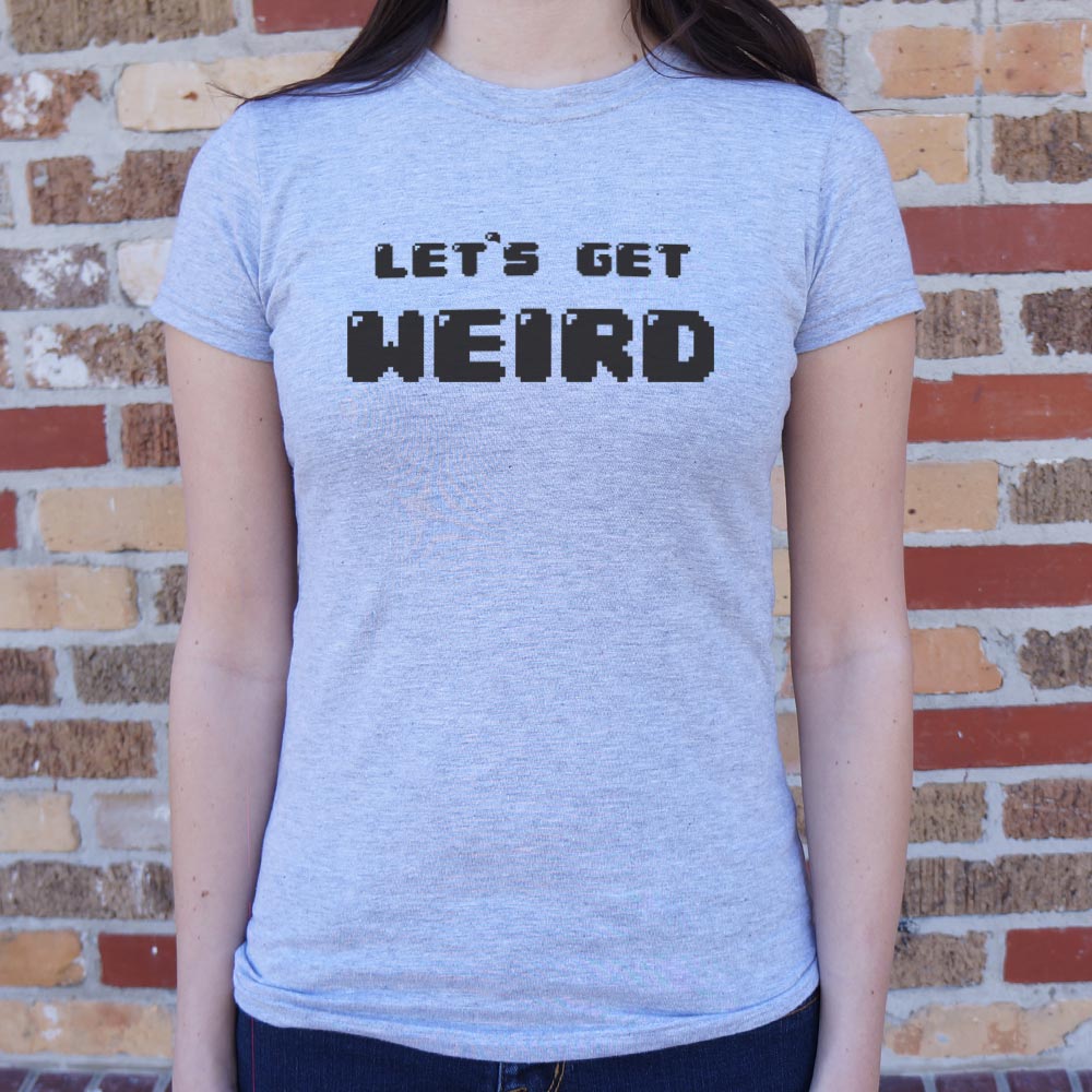 Let's Get Weird Retro 8Bit Pixel Text