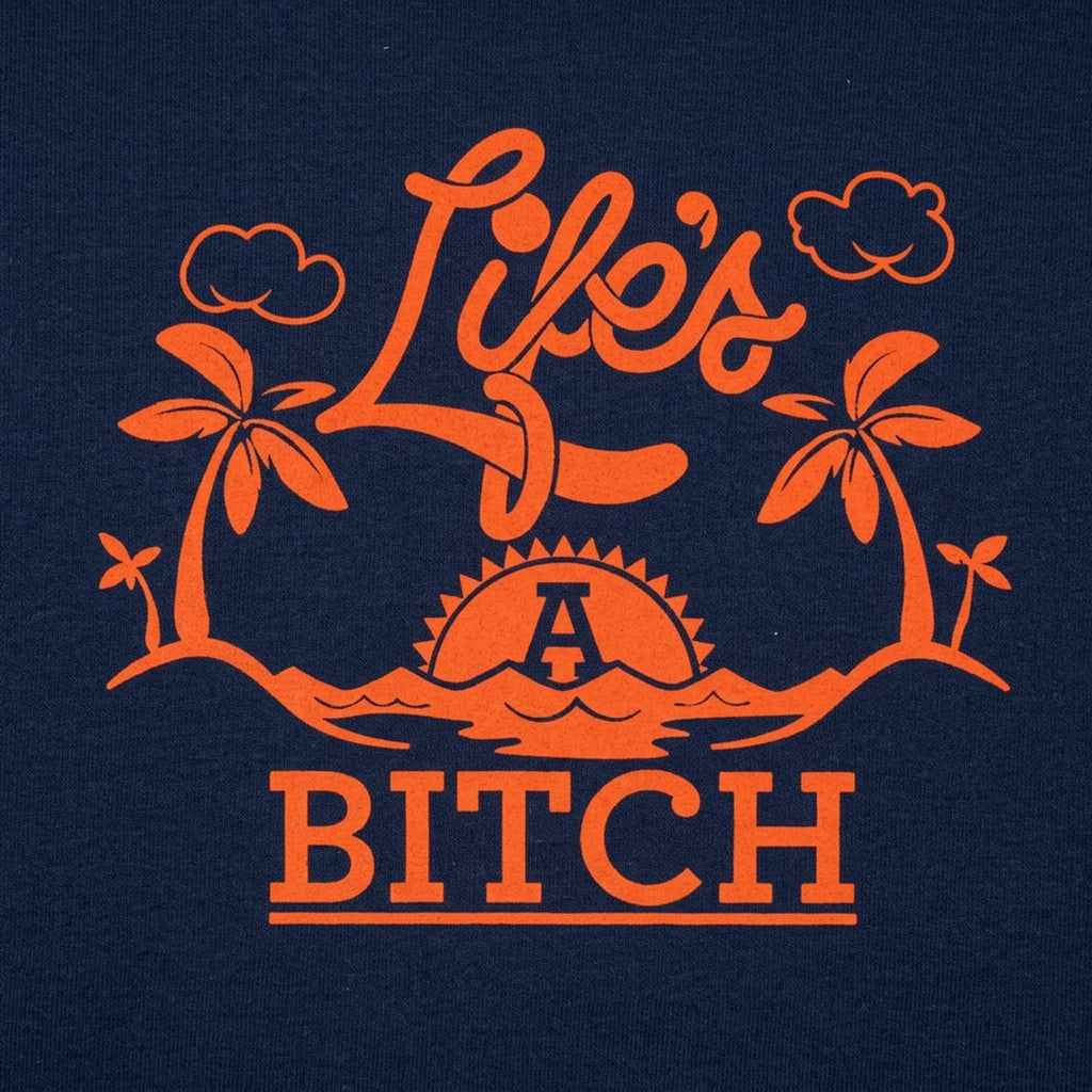 Life's A Bitch Tropical Beach Sunset Design