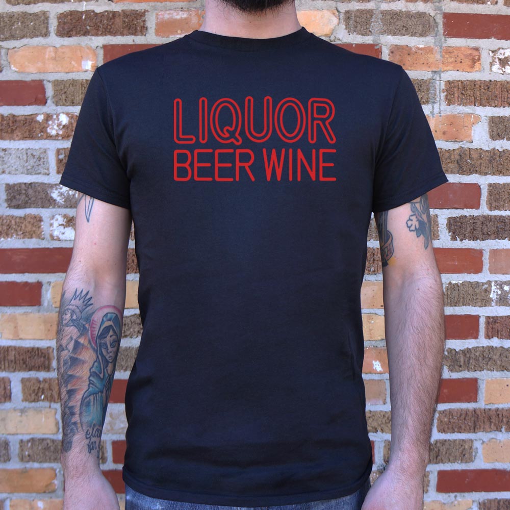 Liquor Beer Wine Neon Bar Sign