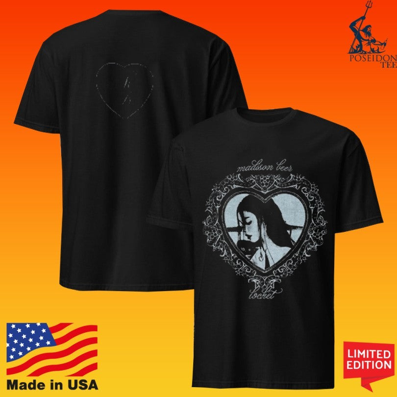 Madison Beer Locket Heart Pop Music Inspired T-shirt