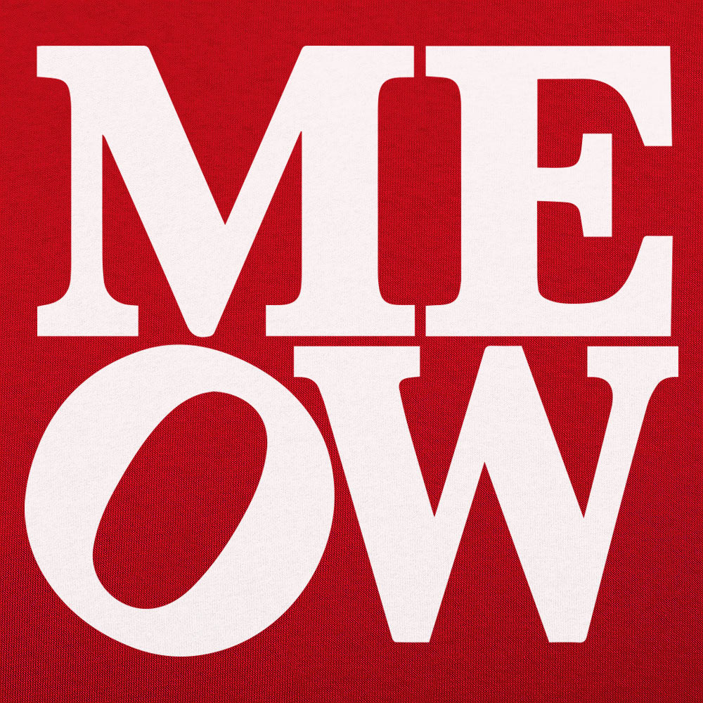Meow Bold Typography Design