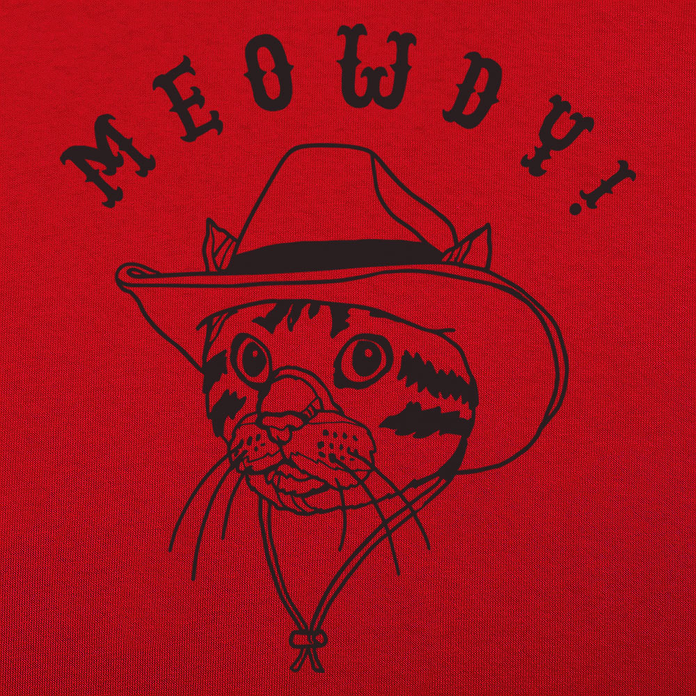Meowdy Cat in Cowboy Hat
