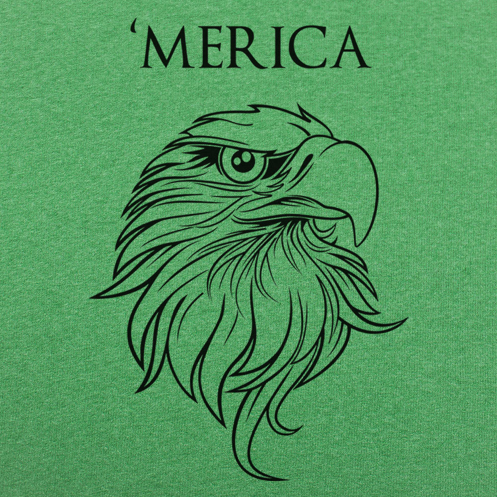 'Merica - Bald Eagle Head Patriotic Design