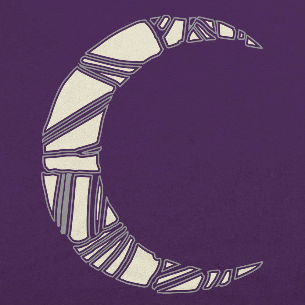 Moon Night - Geometric Crescent Moon Design